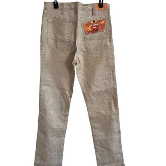 Vintage 1980s Levi's 519 Corduroy Pants Straight Leg Beige USA Made 34x36 NEW - Picture 3 of 5